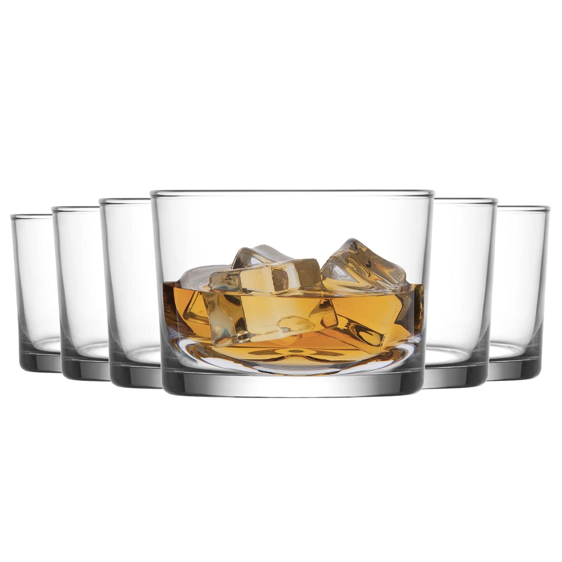 LAV Bodega Whisky Glasses - 240ml - Clear - Pack of 12