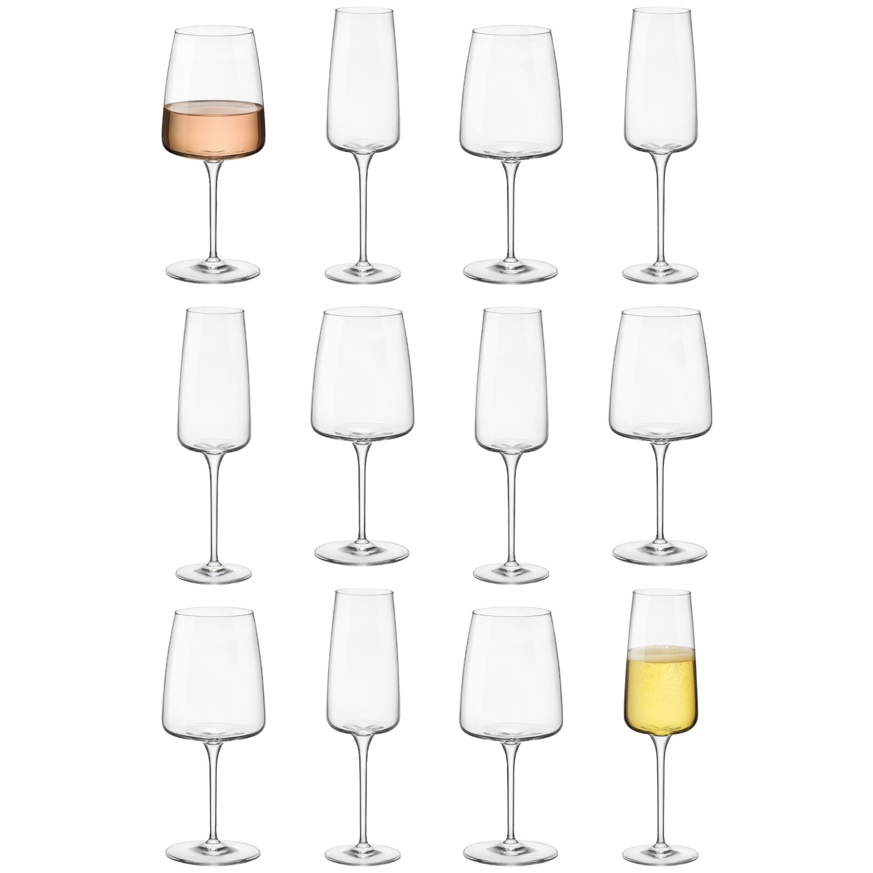 Bormioli Rocco 12 Piece Nexo Glass Stemware Set