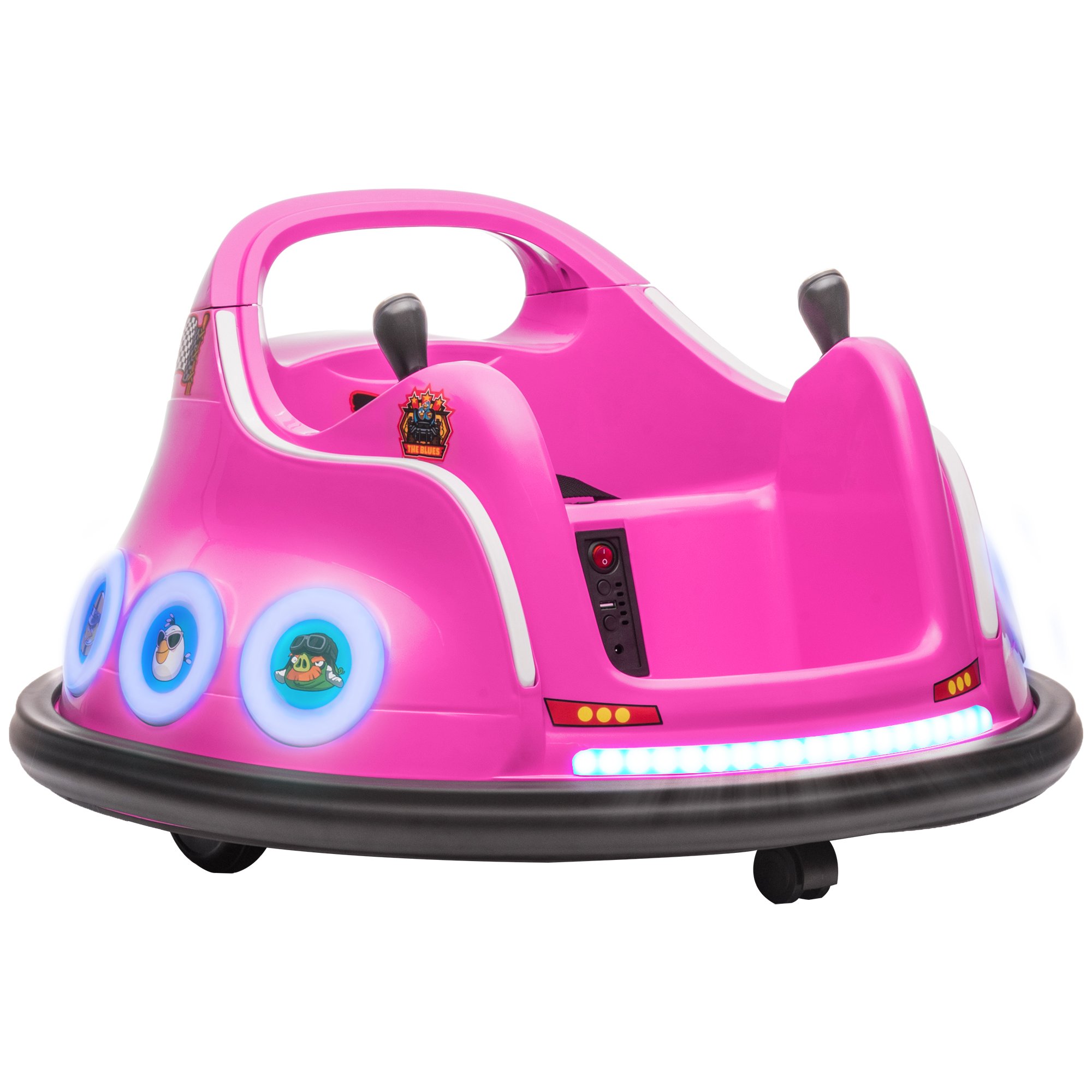 AIYAPLAY Angry Bird 12V 3 to 5 Years Electric Bumper Car – Pink