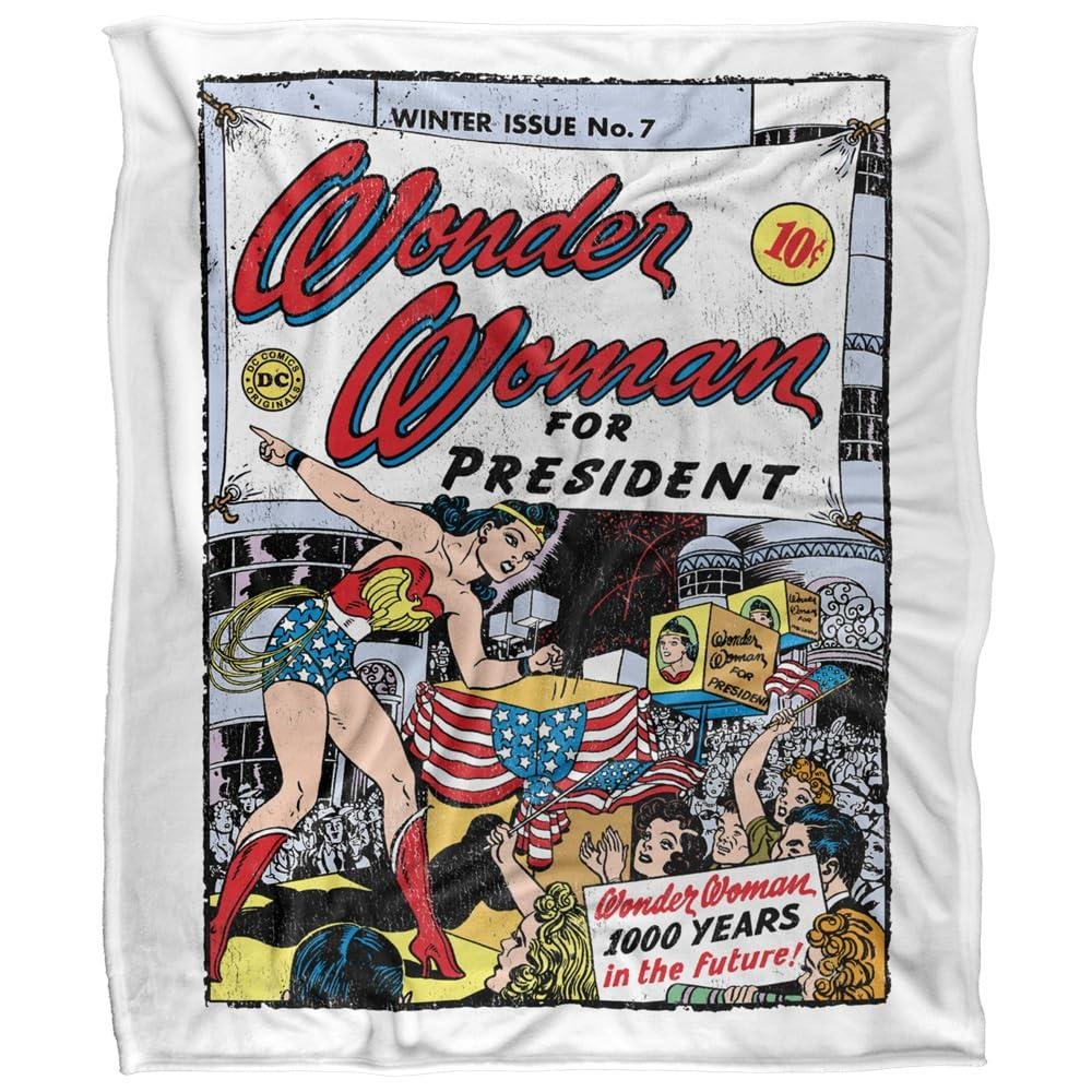 Wonder Woman For President Blanket - 152cm x 127cm