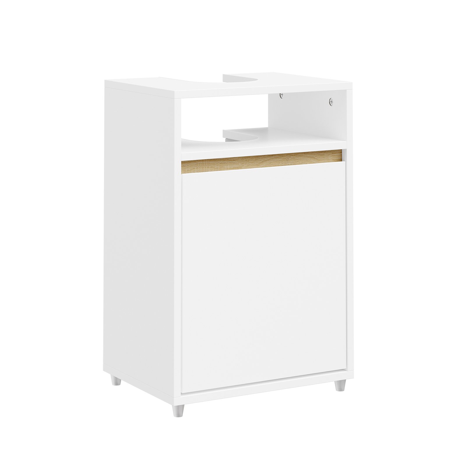 SoBuy 1 Shelf Storage Under Sink Cabinet - White