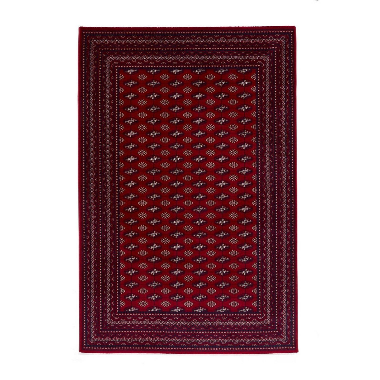 Mega Flooring Red Traditional Bordered Rug - 160 x 230cm