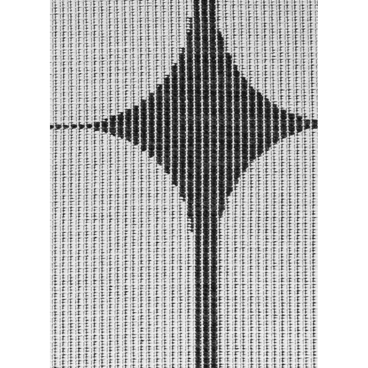 Hanse Home Black Indoor Outdoor Reversible Runner Rug - 80 x 250cm