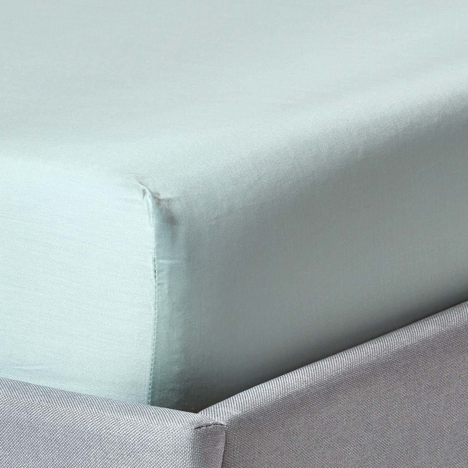 Homescapes Organic Egyptian Cotton Duck Egg Fitted Sheet - Double