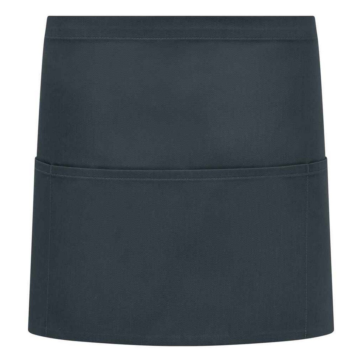 Brand Lab Unisex Adult Organic Front Pocket Short Apron - Charcoal