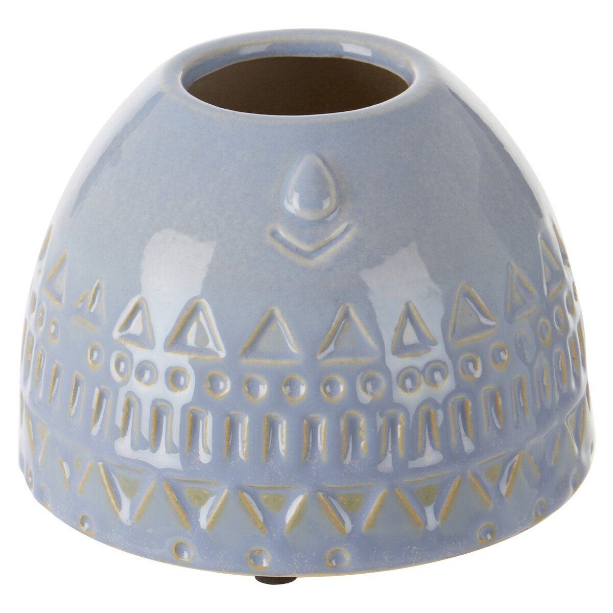 Orsina Visage Extra Small Stoneware Face Vase – Blue