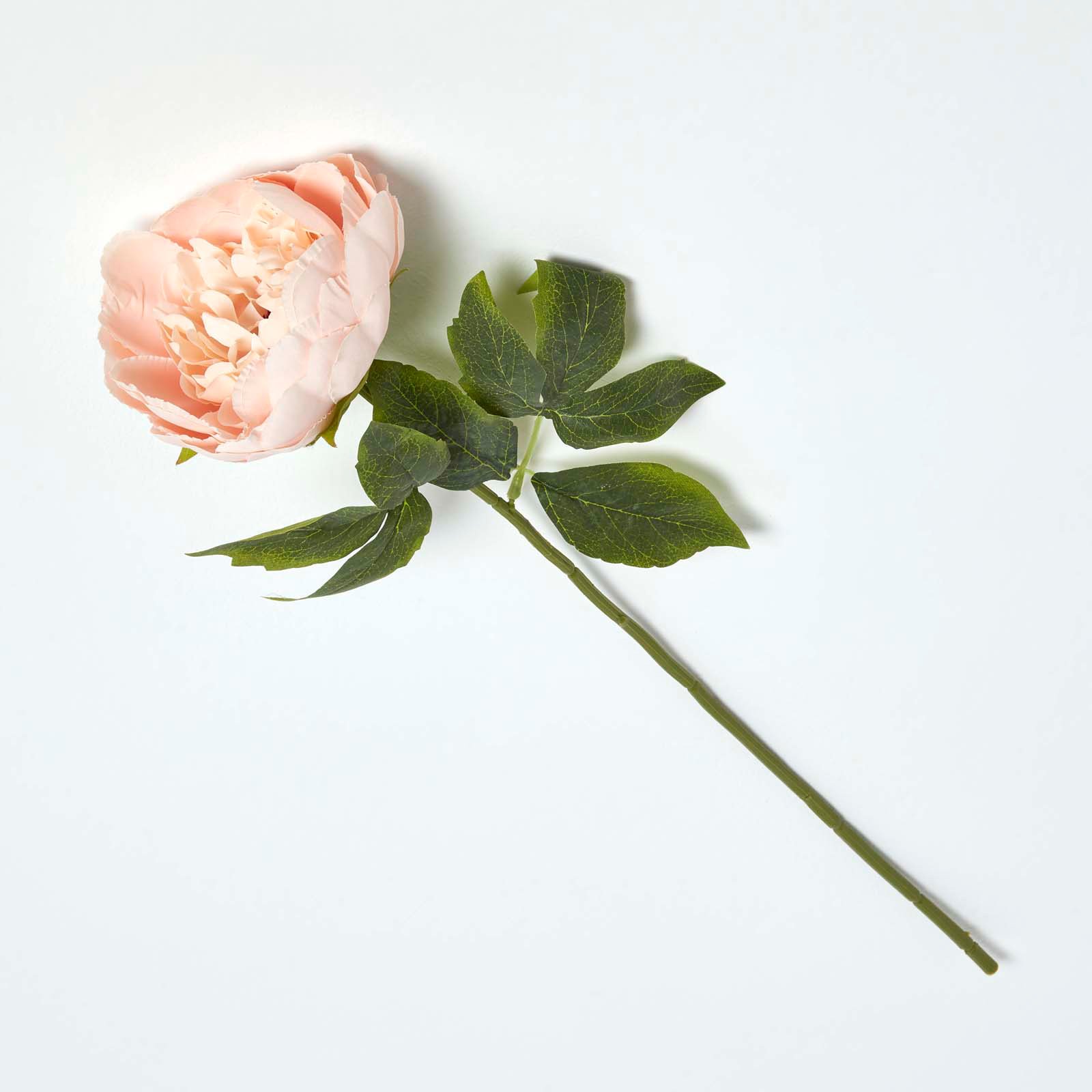Homescapes Silk-like Polyester Artificial Peony Single Stem - Pink