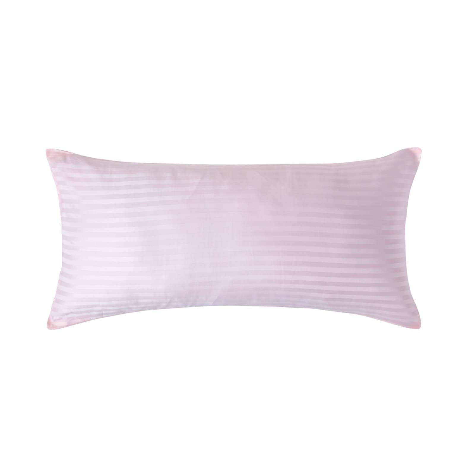 Homesapes Egyptian Cotton Satin Stripe Pillowcase - 40 x 80 cm - Pink