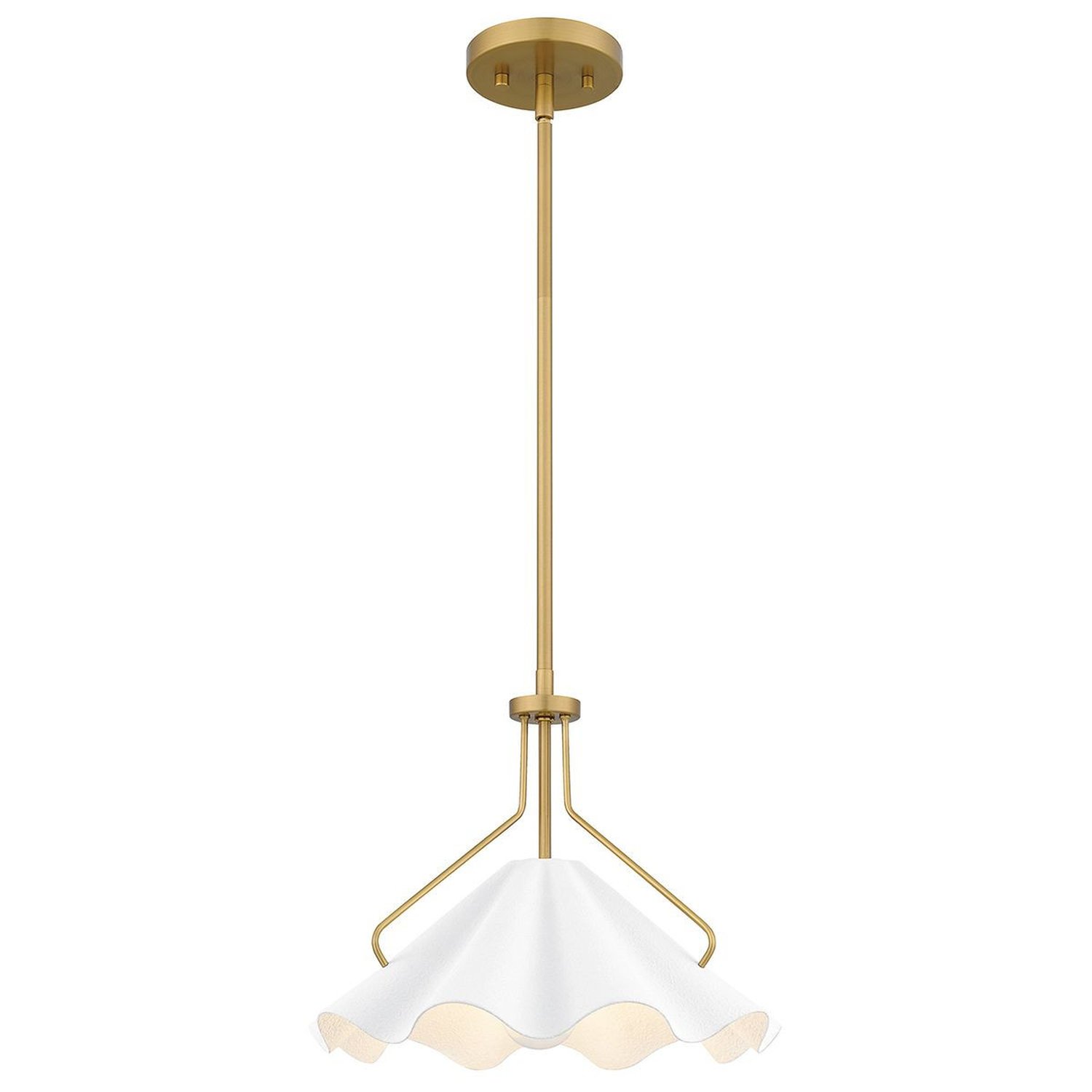 Elstead Quoizel Dome Pendant Light - Aged Brass