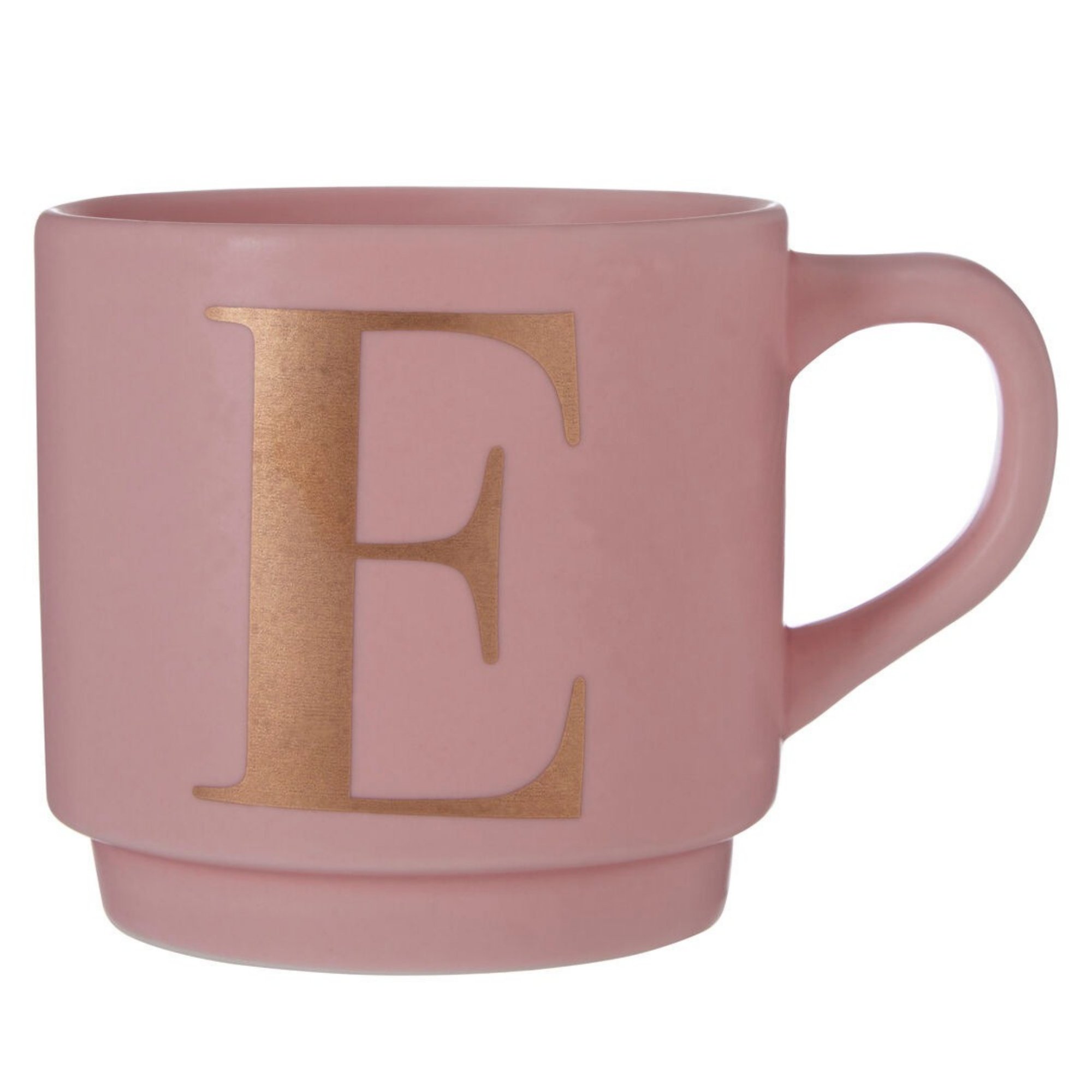 Orsina Signet E Monogram Mug – Pink
