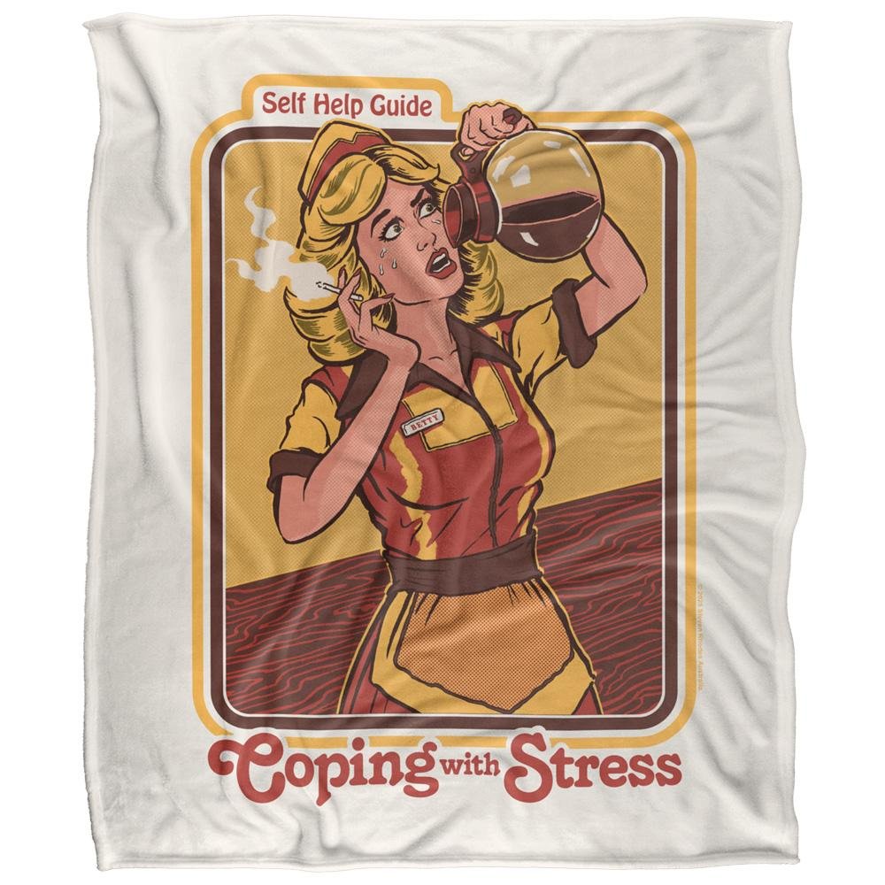 Steven Rhodes Coping With Stress Soft Touch Blanket - 152cm x 127cm