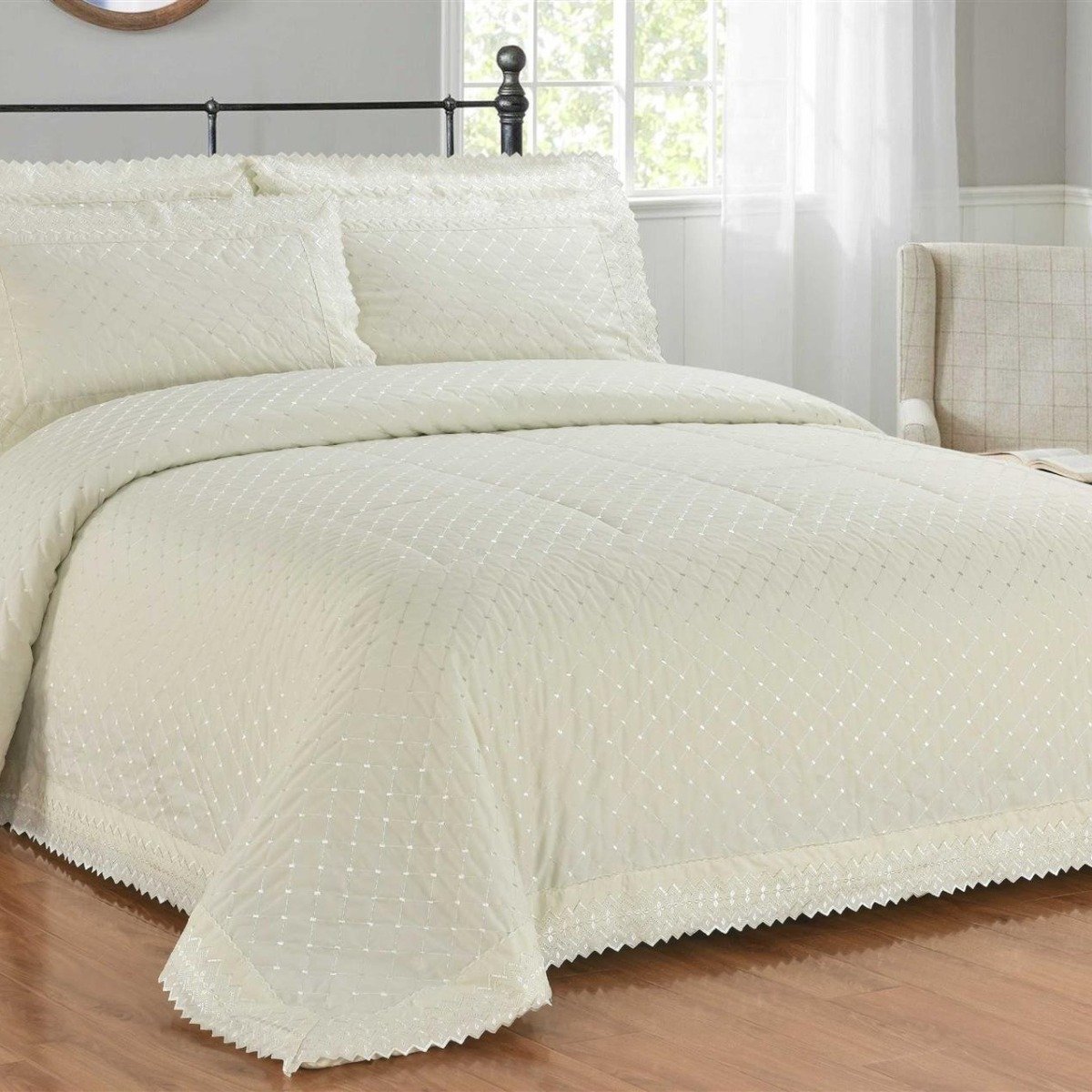 Rapport Richmond Ivory Duvet Cover Set - Single