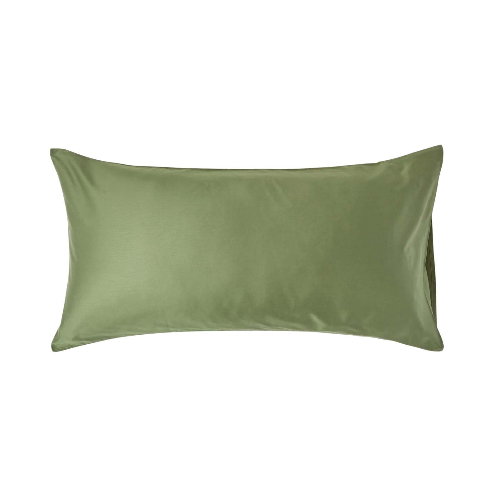 Homescapes Organic Egyptian Cotton King Size Oxford Pillowcase - Moss Green
