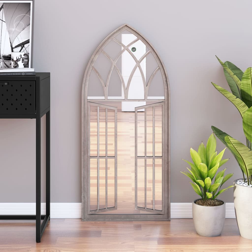 Walplus Iron Wall Mirror 3 cm Thick - Cream - 100 x 45 cm