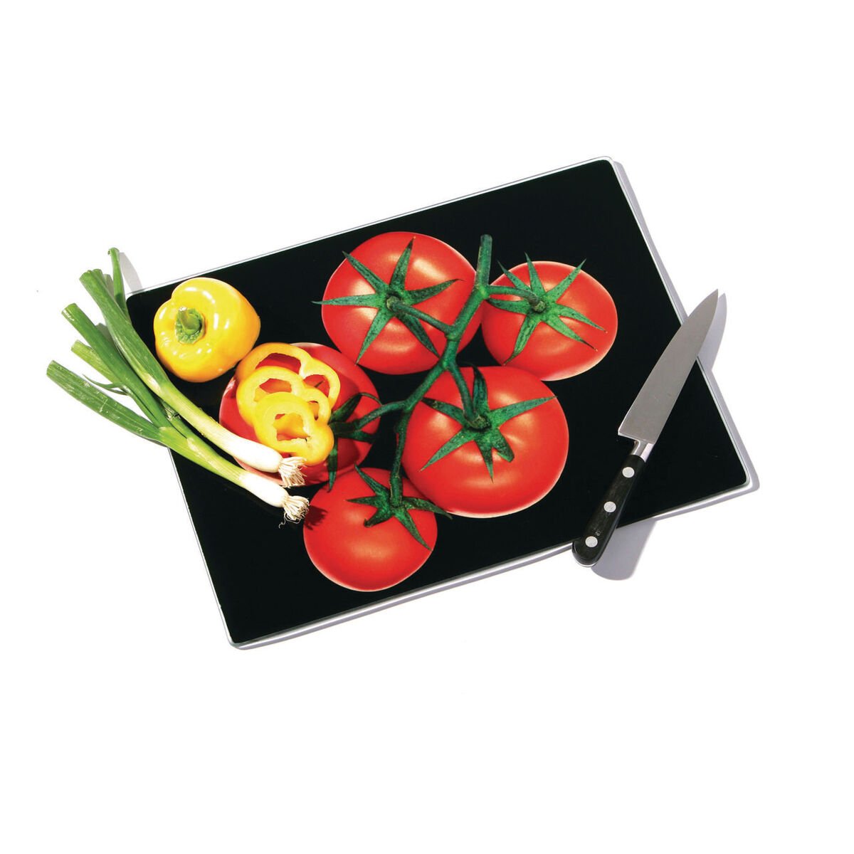 Orsina Picar Tomato Design Glass Chopping Board
