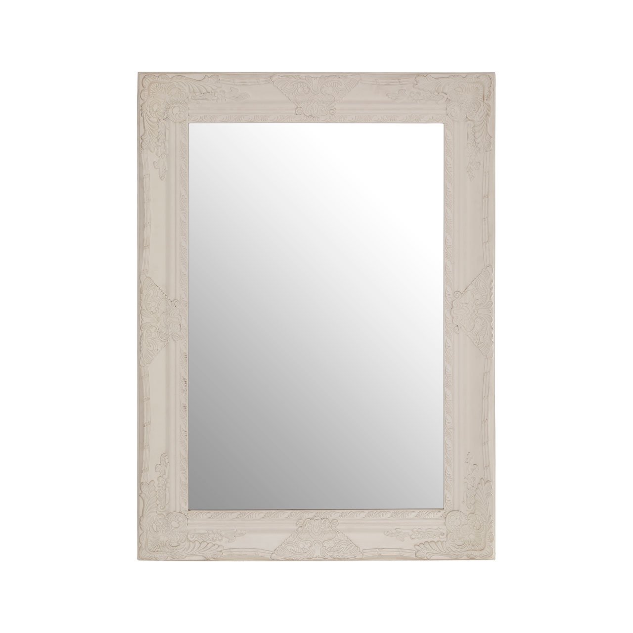Orsina Como Ornate Wall Mirror - White
