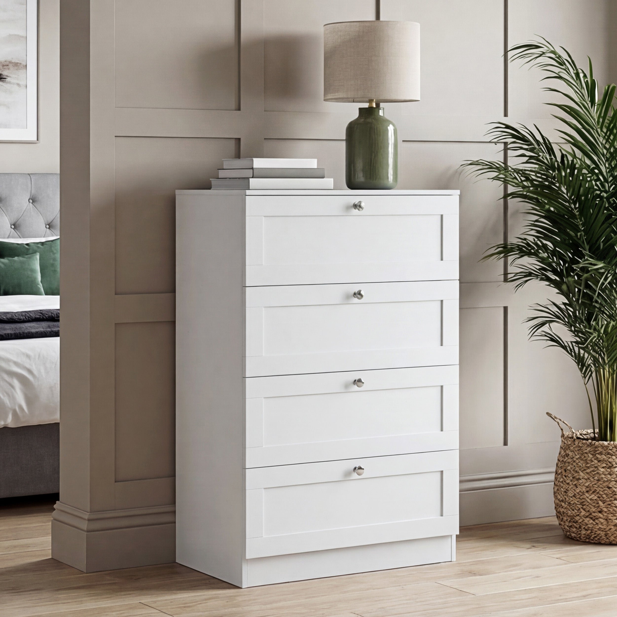 Vida Designs Altino 4 Drawer Chest - White