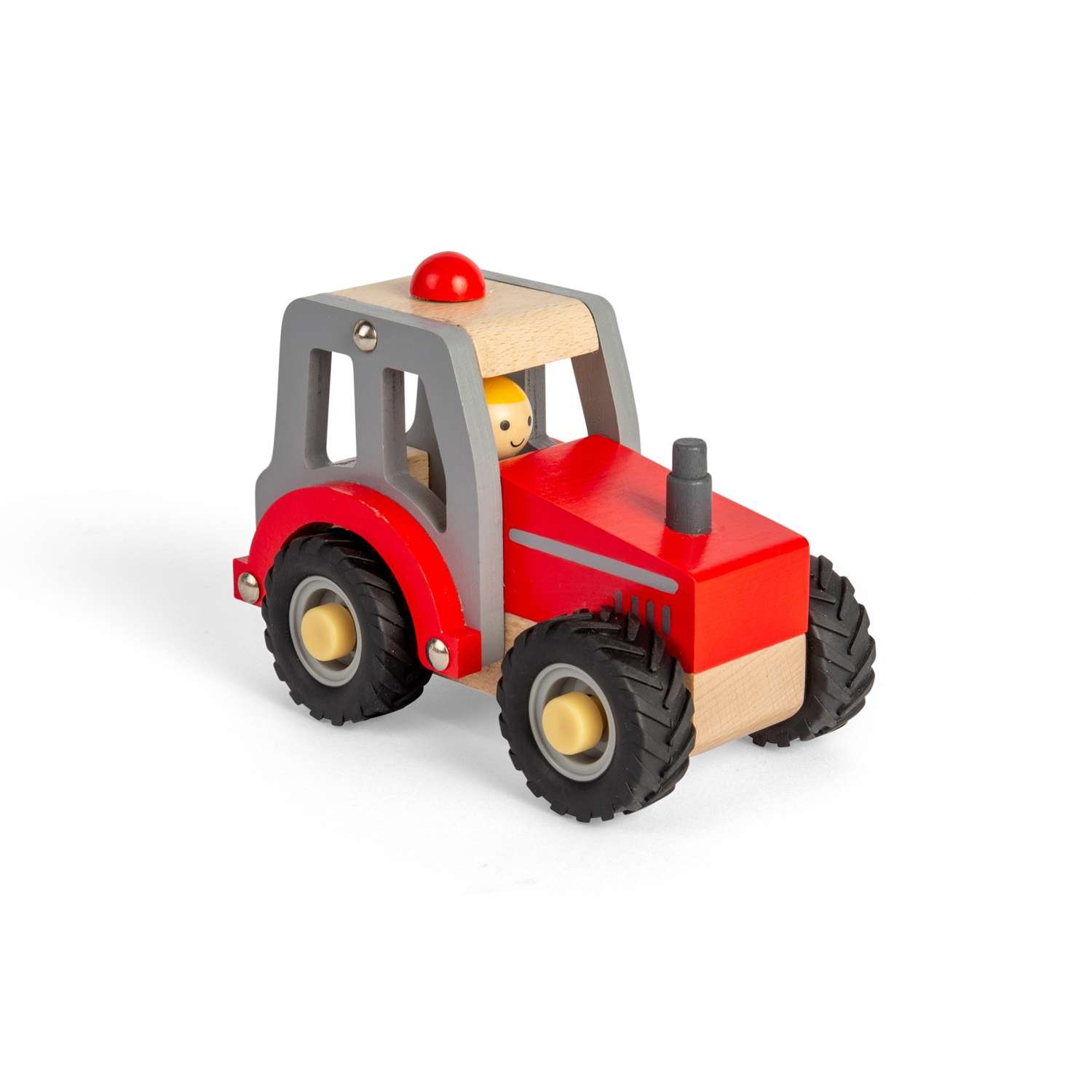 Bigjigs Toys Tractor Red - 12 Months +
