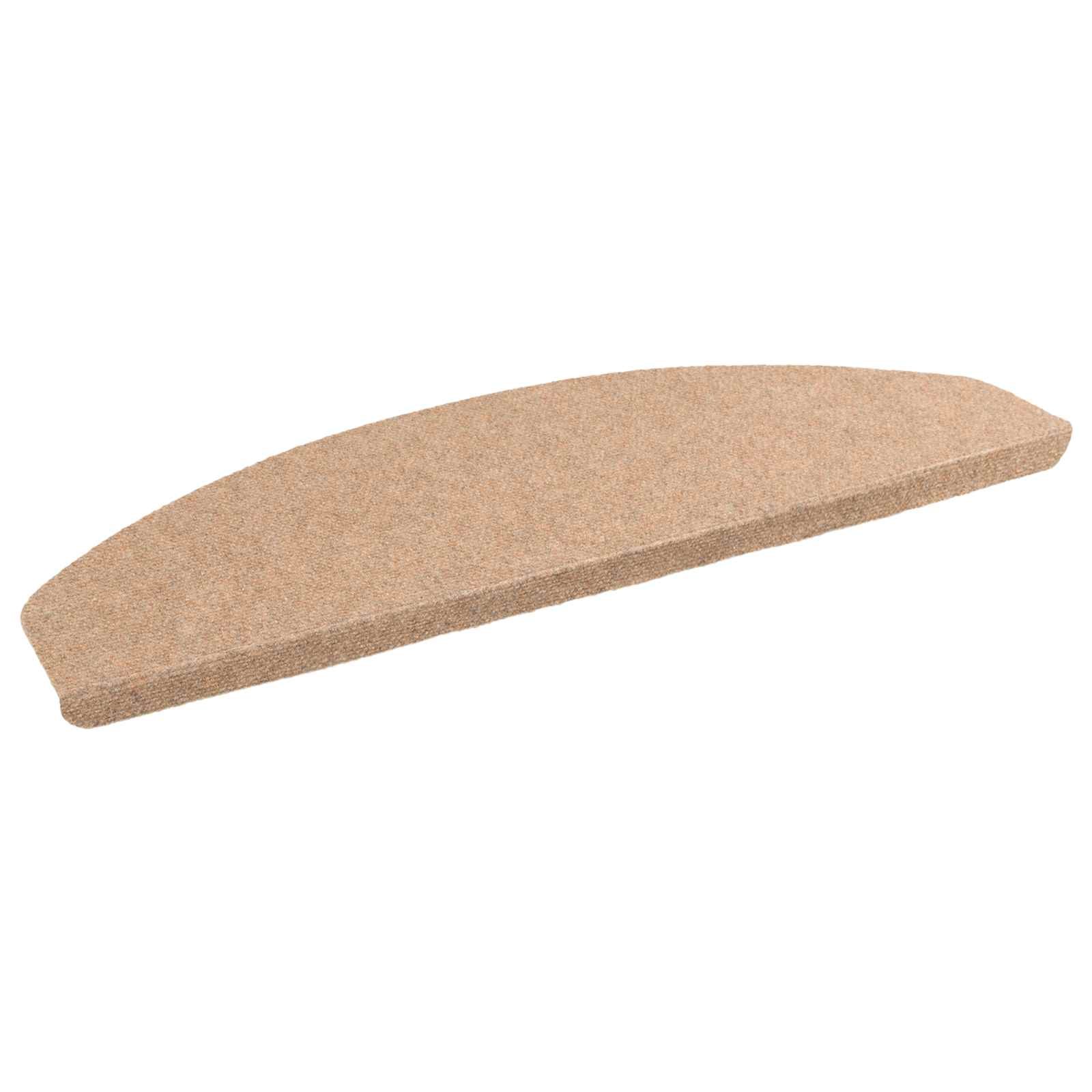 Walplus Pack of 15 Self-Adhesive Needle-Punched Stair Mats - Beige - 80 x 28 cm