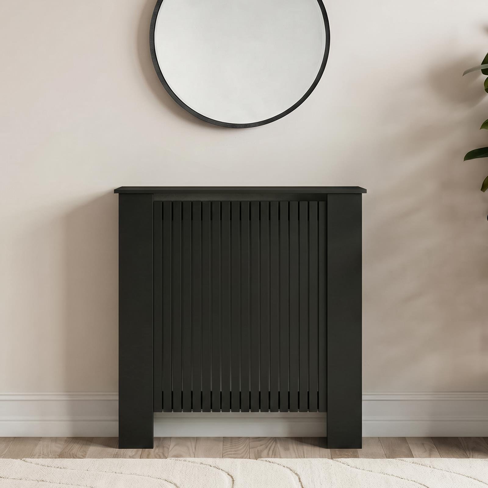 OHS Ribbed Radiator Cover - Black - Small
