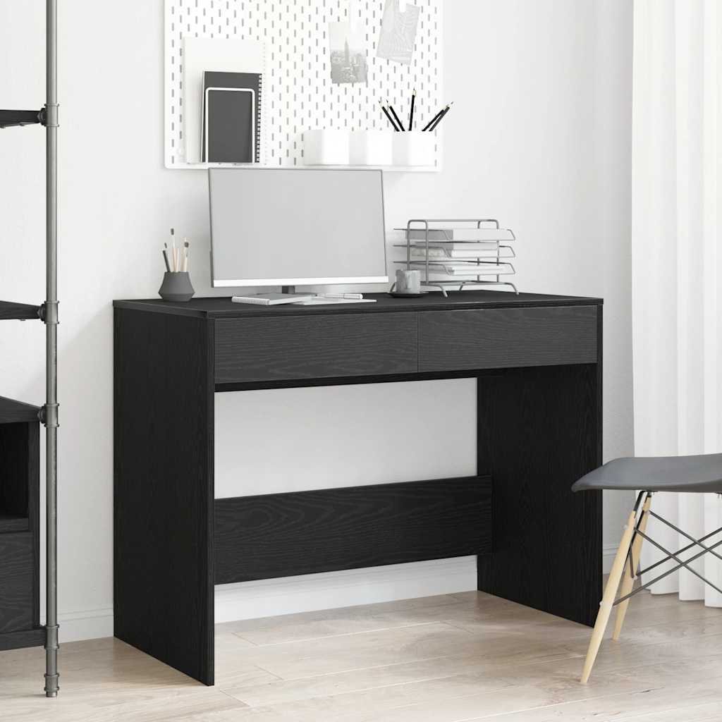 Walplus Engineered Wood Desk - Black Ash - 101 x 50 x 76.5 cm