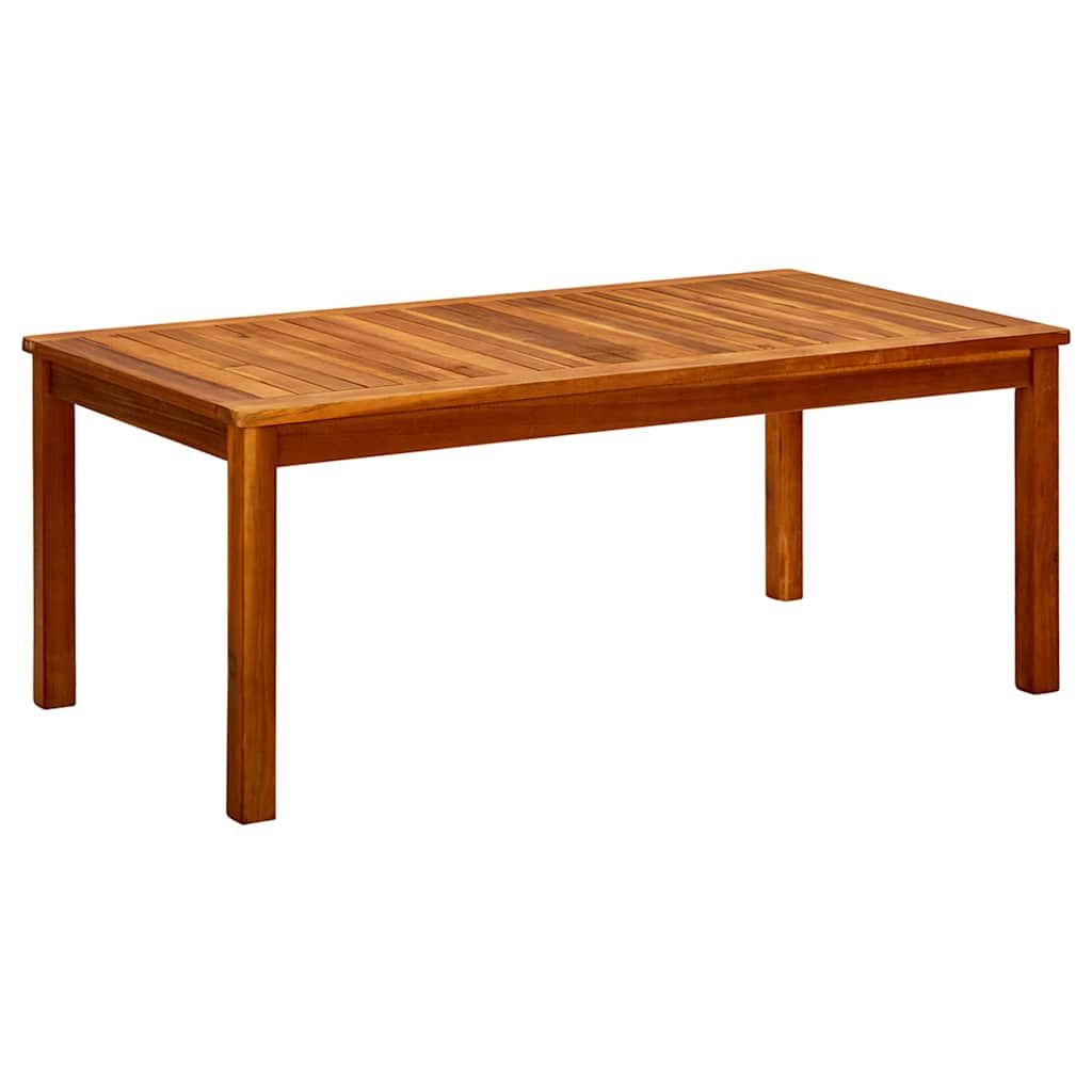 Walplus Solid Acacia Wood Garden Coffee Table - Brown - 110 x 60 x 45 cm