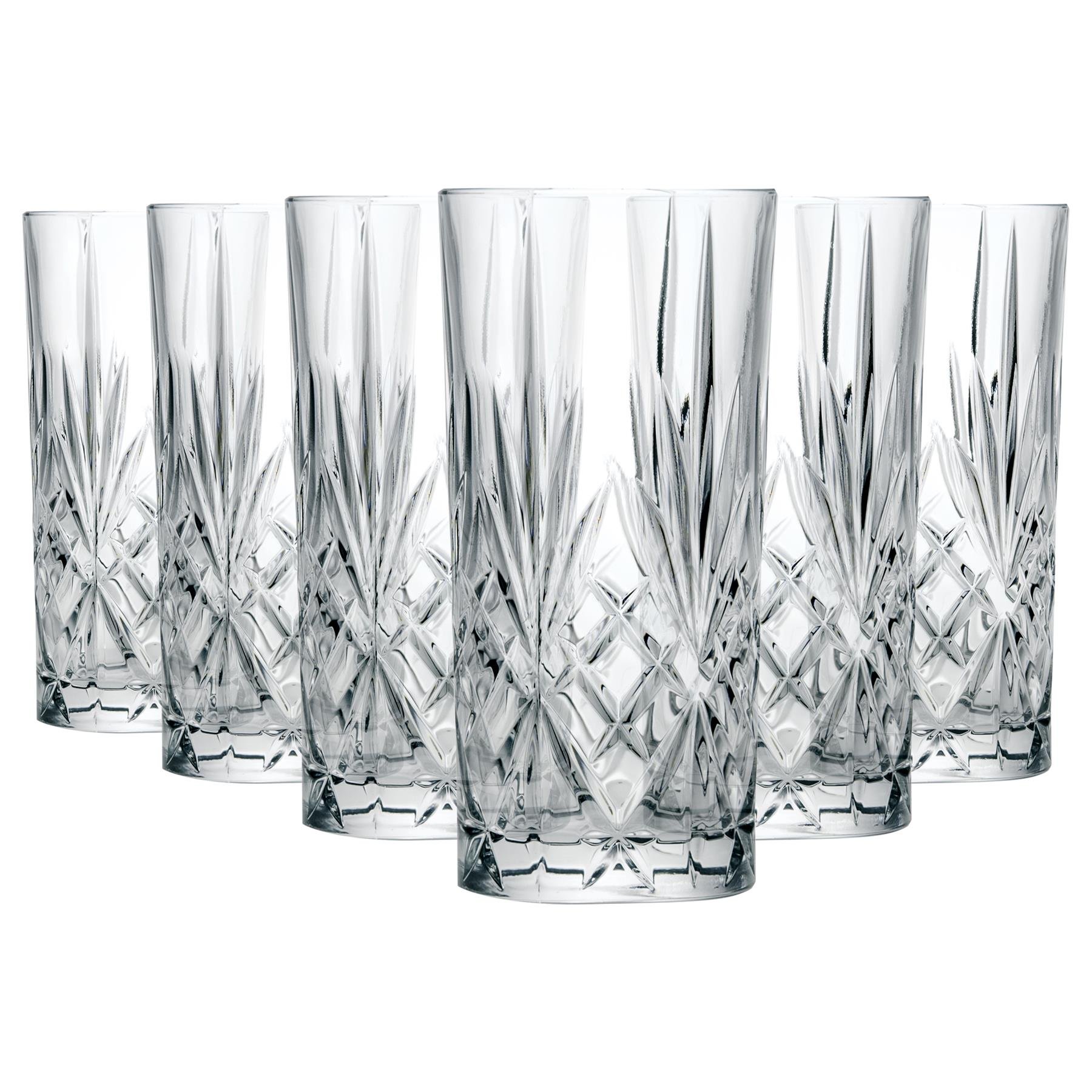 RCR Crystal Melodia Highball Glasses 360ml - Pack of 6