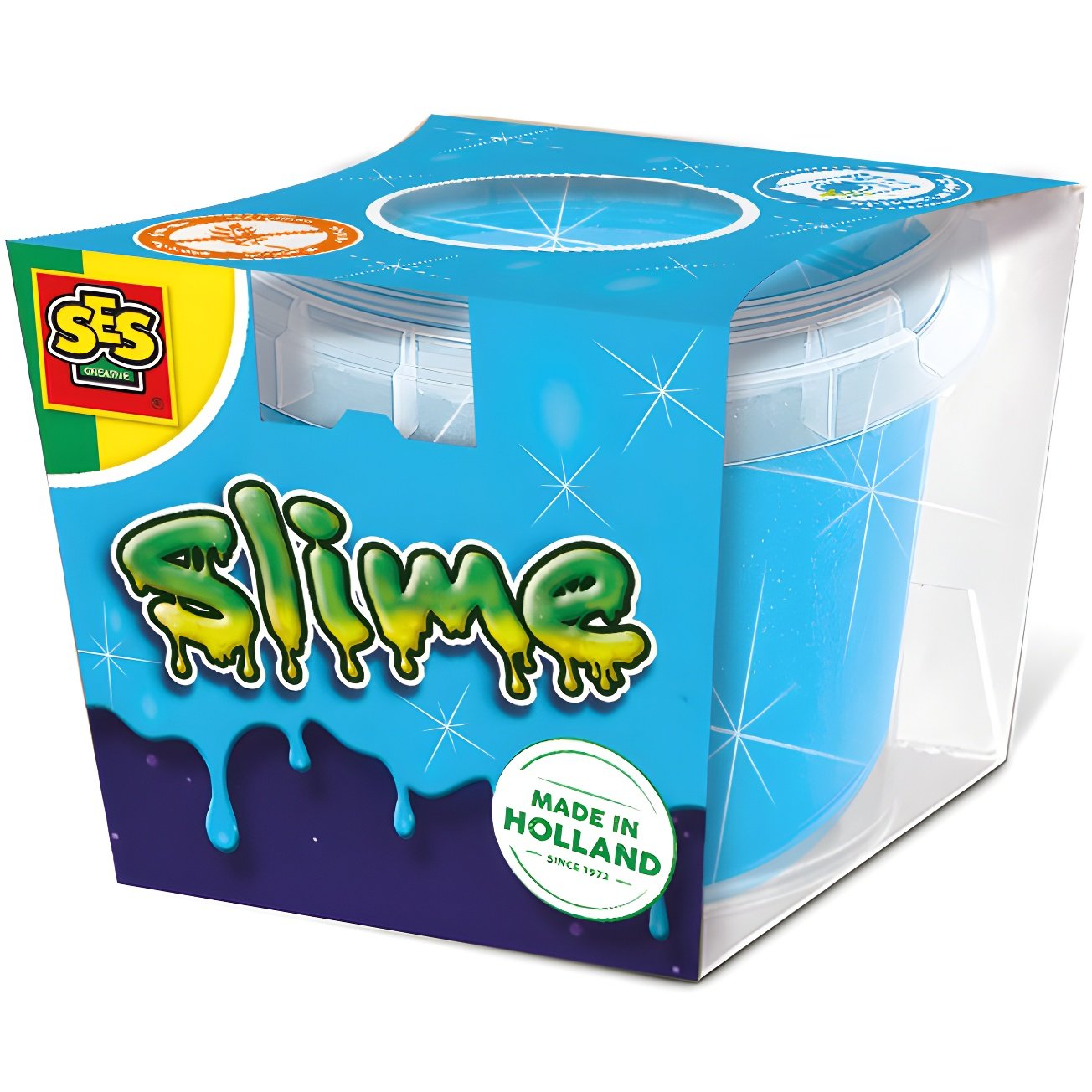SES Creative Slime Sensory Set - 140g Jar - Blue Glitter