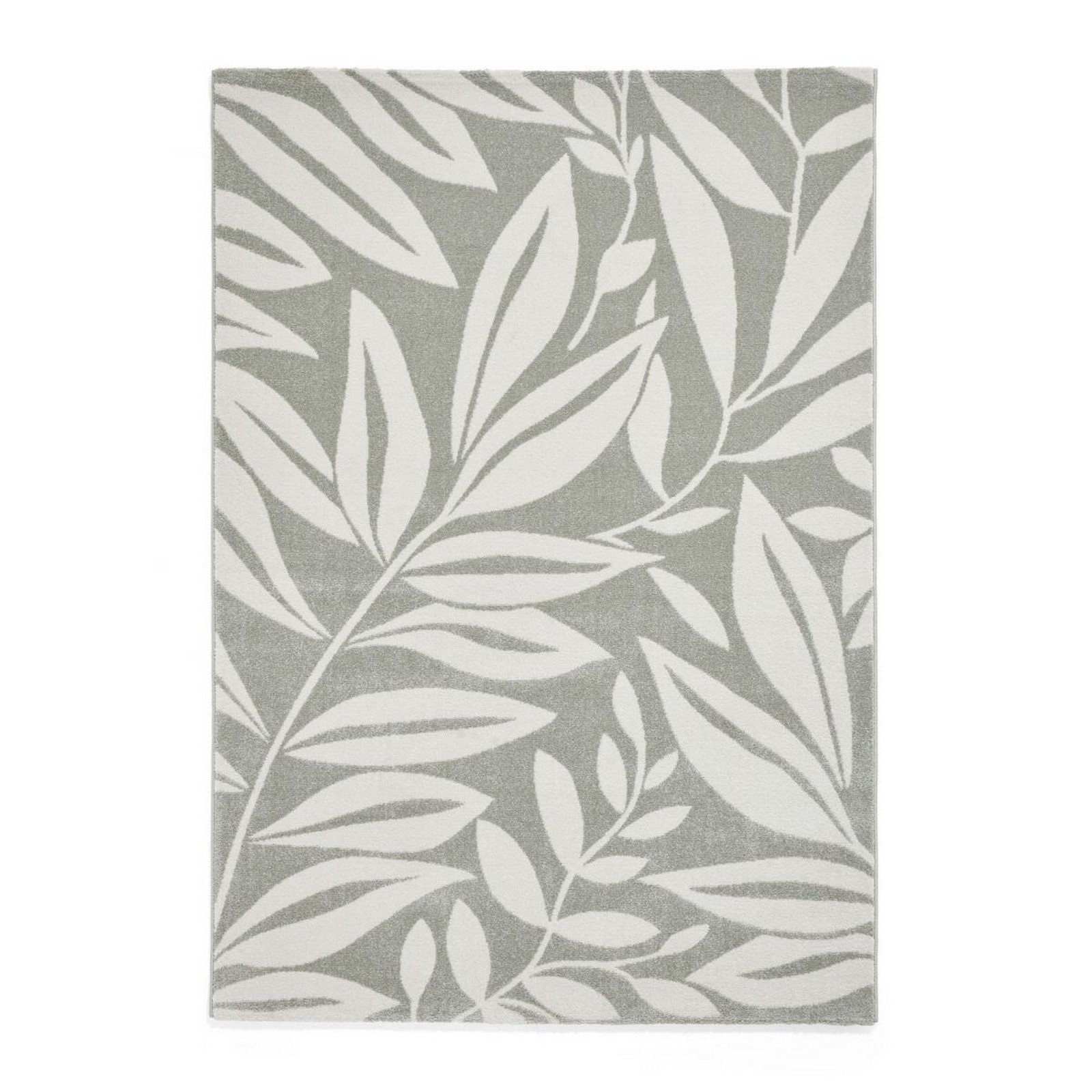 Mega Flooring Green Modern Nature Print Rug - 120 x 170cm