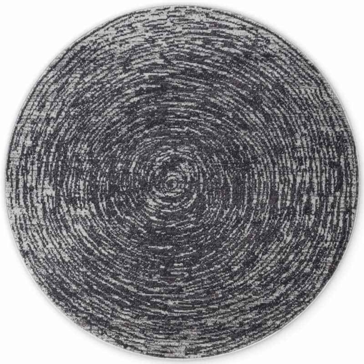 Hanse Home Dark Grey Gloria Cavallo Abstract Round Rug - 120cm