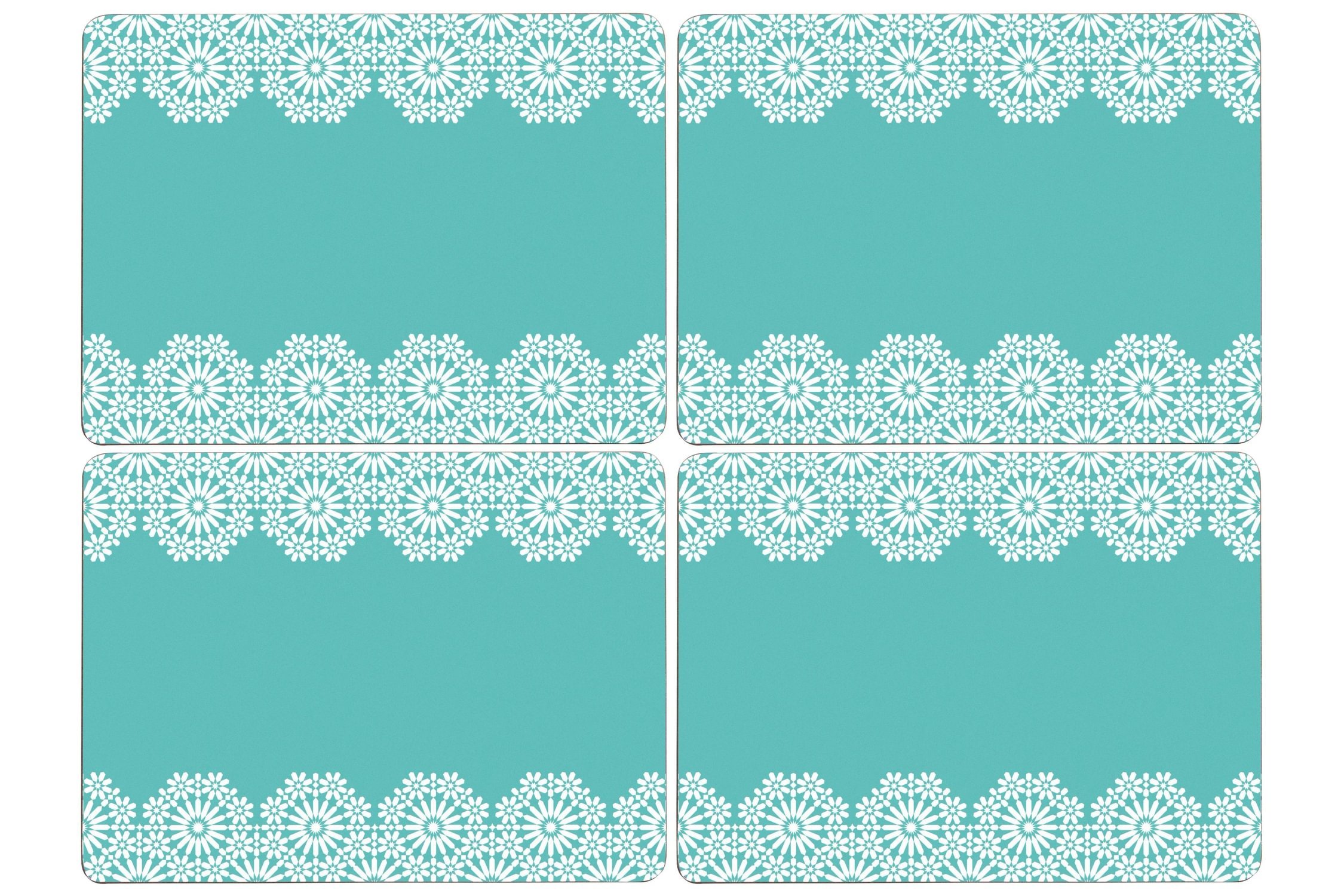 Orsina Garland Set Of Four Placemats - Blue