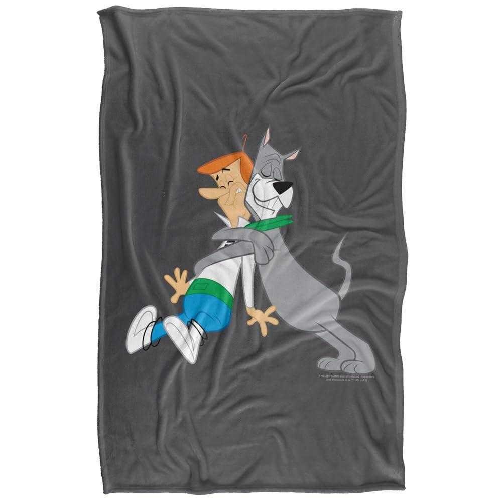 The Jetsons Astro Hugging George Grey Blanket - 147cm x 91cm