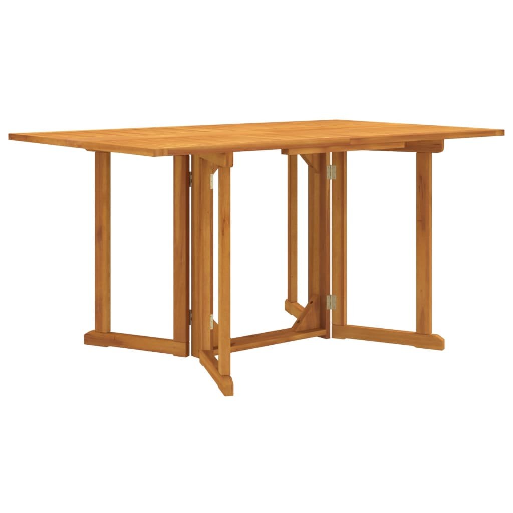 Walplus Teak Wood Folding Butterfly Garden Table - Brown - 150 x 90 x 75 cm