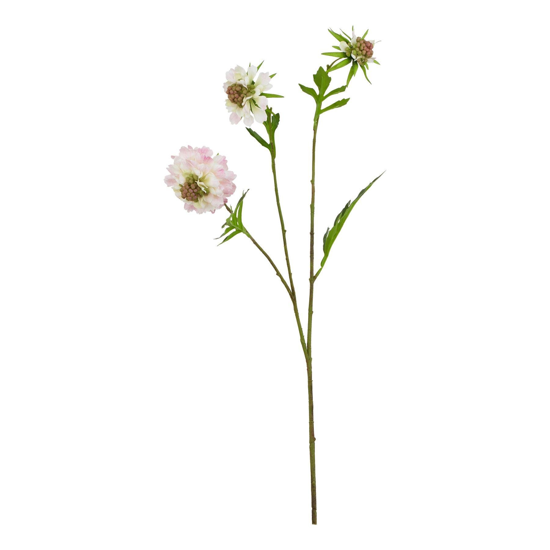Hill Interiors The Natural Garden Scabious Stem Artificial Plant - Pink