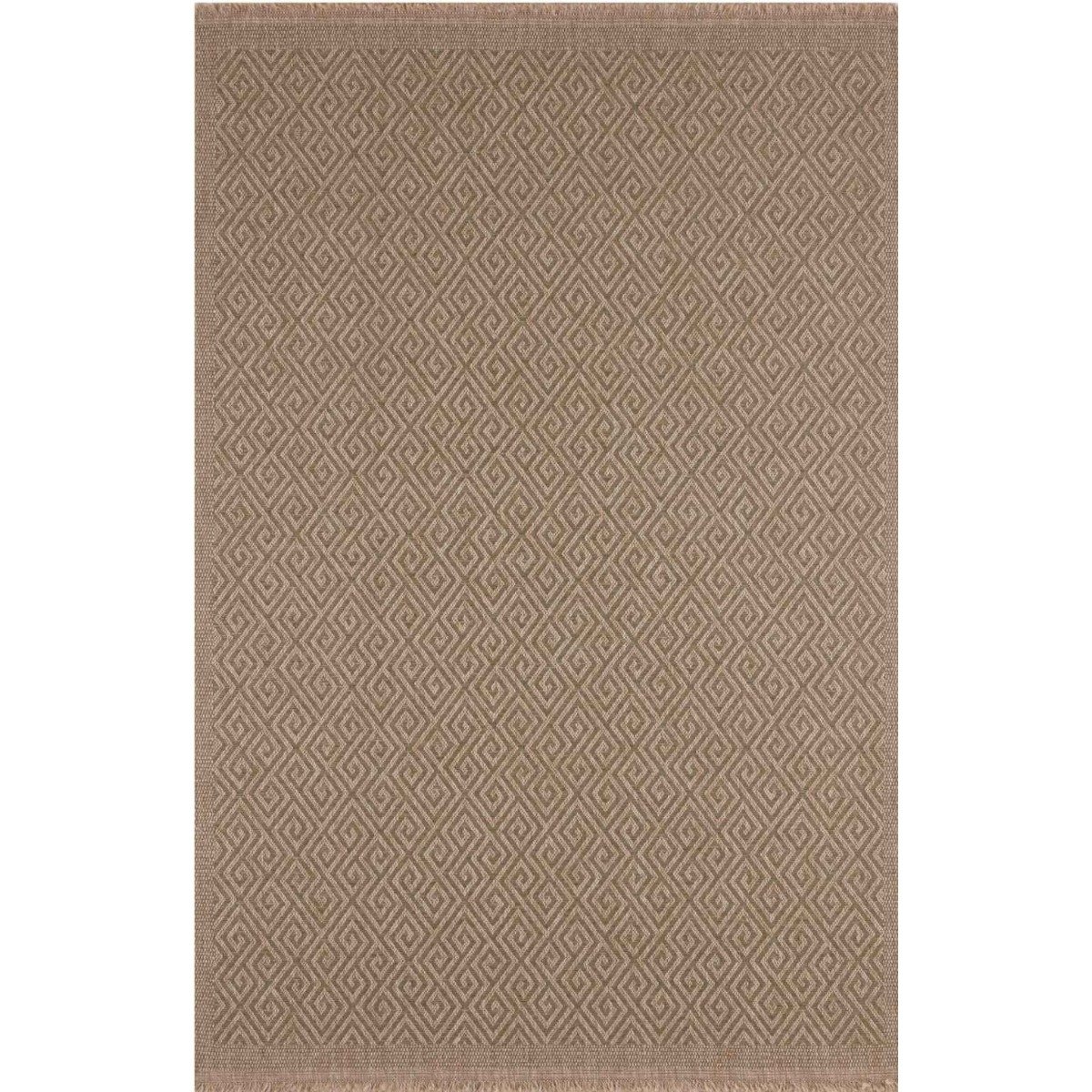 The Rugs Green Nature Outdoor Indoor Greek Key Rug - 80 x 150cm