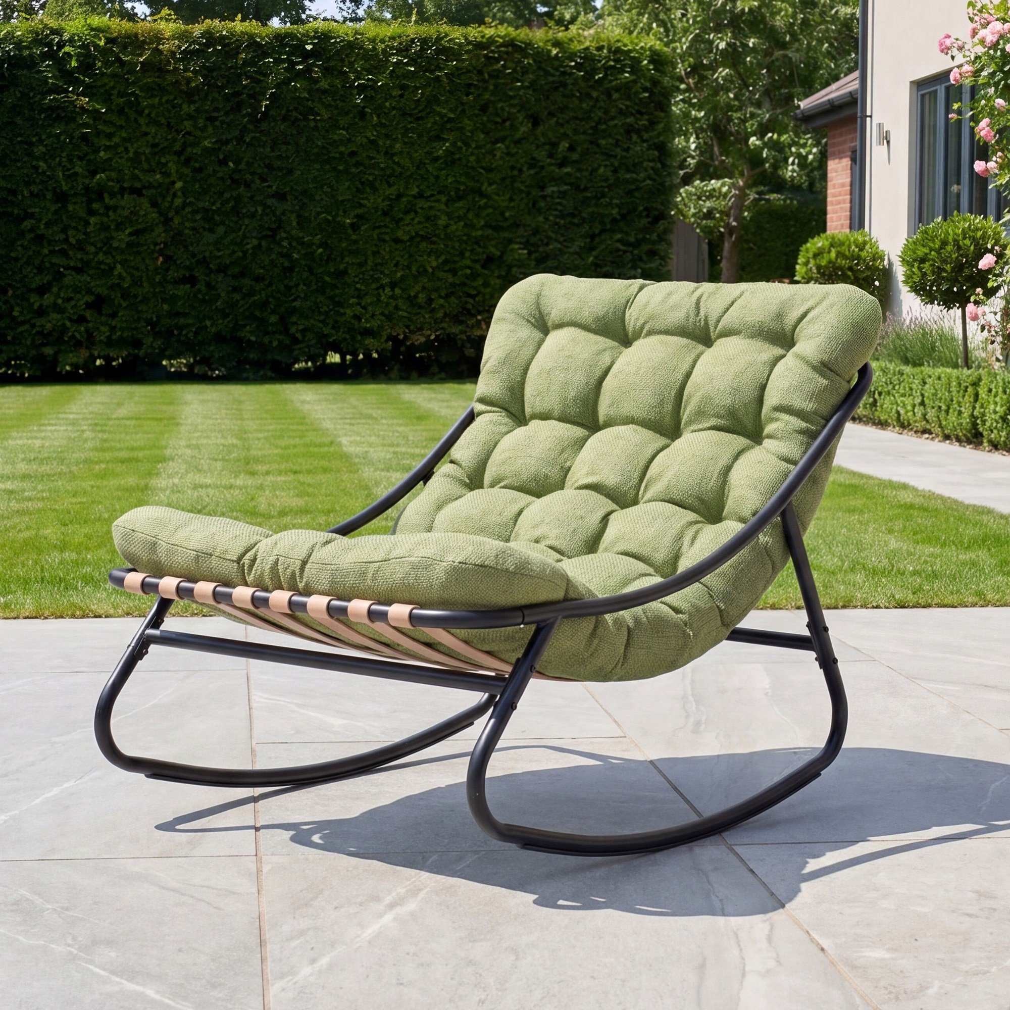Artemis Home Solace Outdoor Rocking Chair - Green
