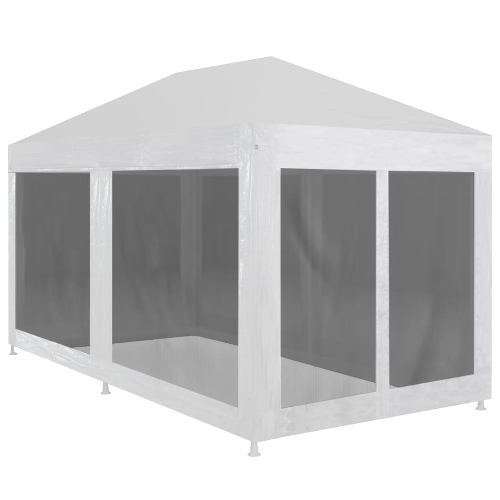 Walplus 6 x 3 m Party Tent with 6 Mesh Sidewalls