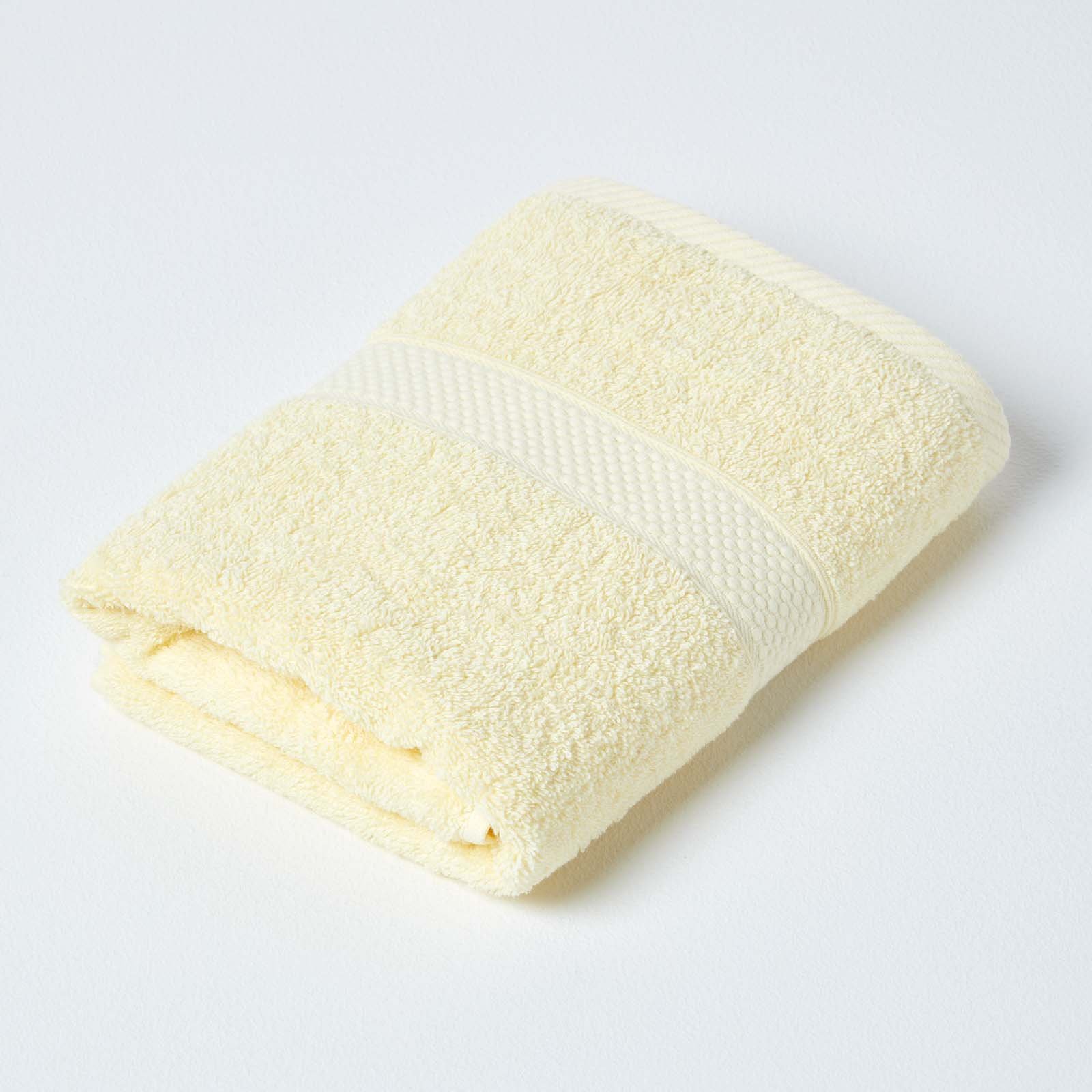 Homescapes Turkish Cotton Guest Towel - Lemon