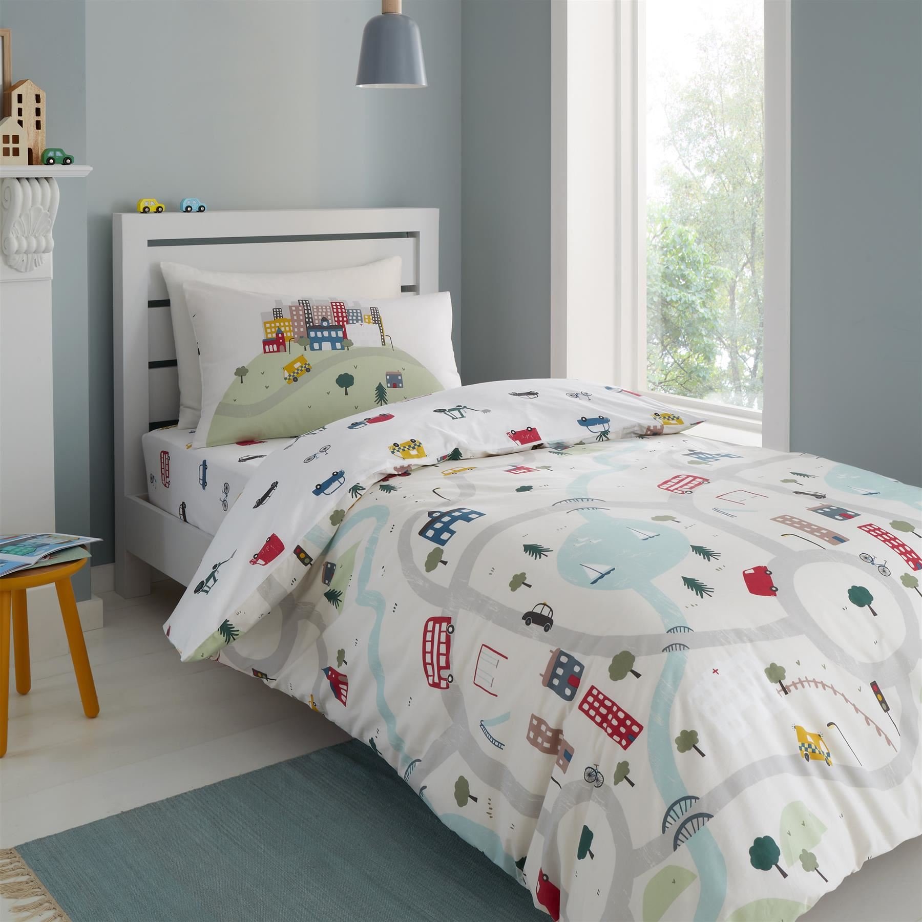 Bianca Transport Duvet Cover Set - Double - White