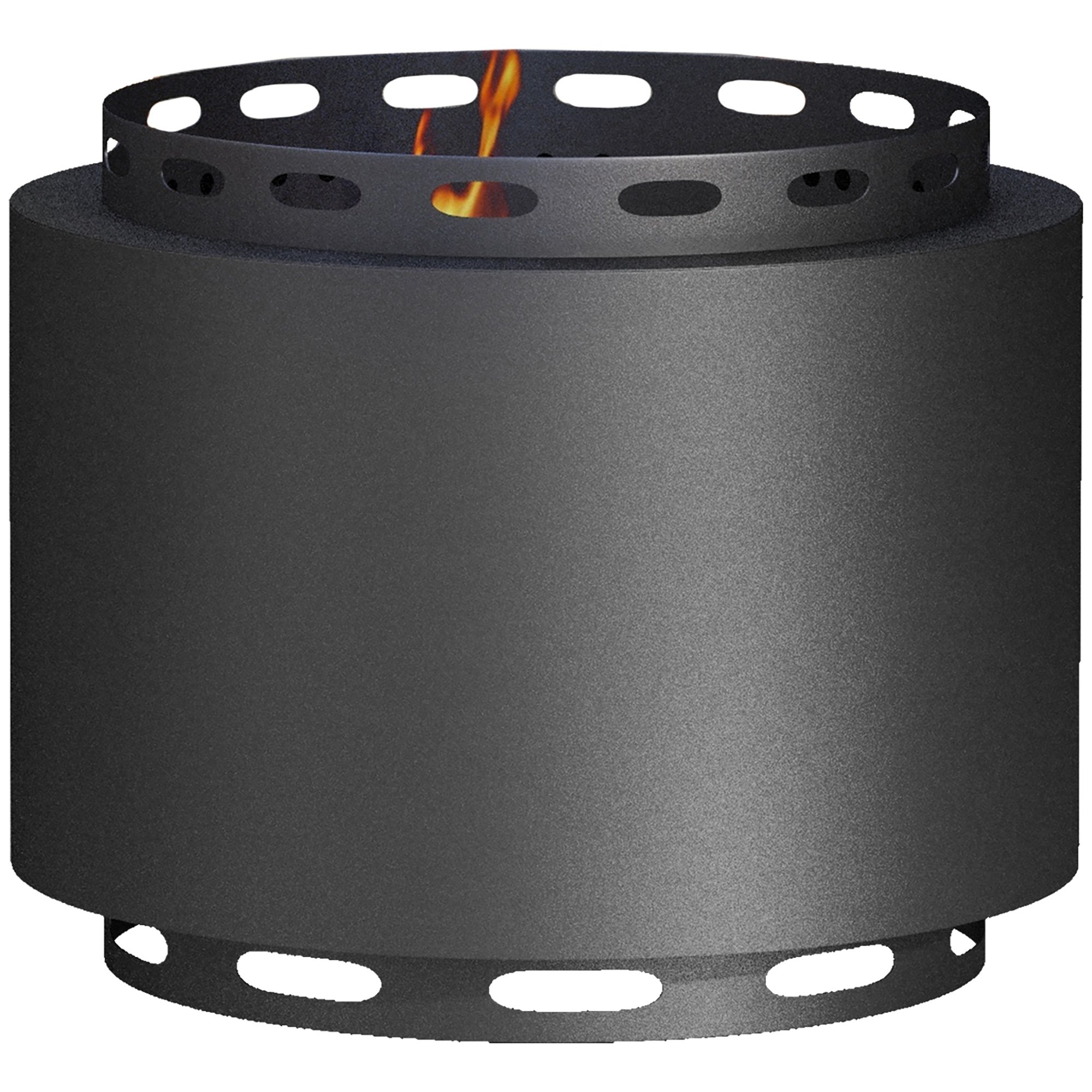 Outsunny 48.5cm Portable Steel Smokeless Wood Burning Fire Pit – Black