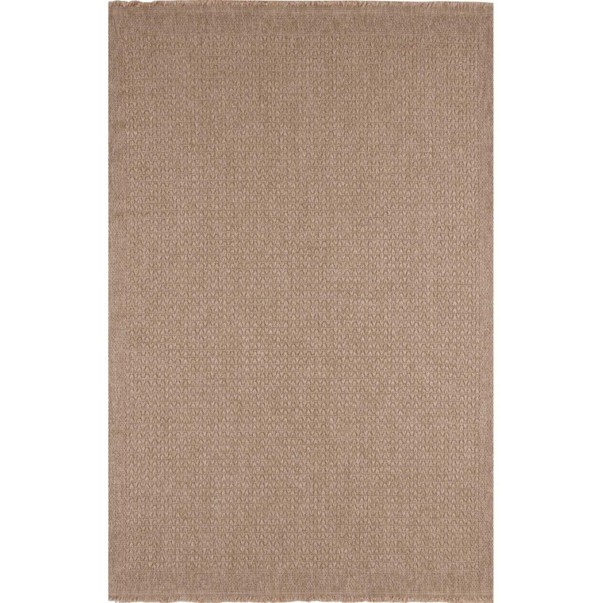 The Rugs Beige Nature Outdoor Indoor Plain Rug - 80 x 150cm