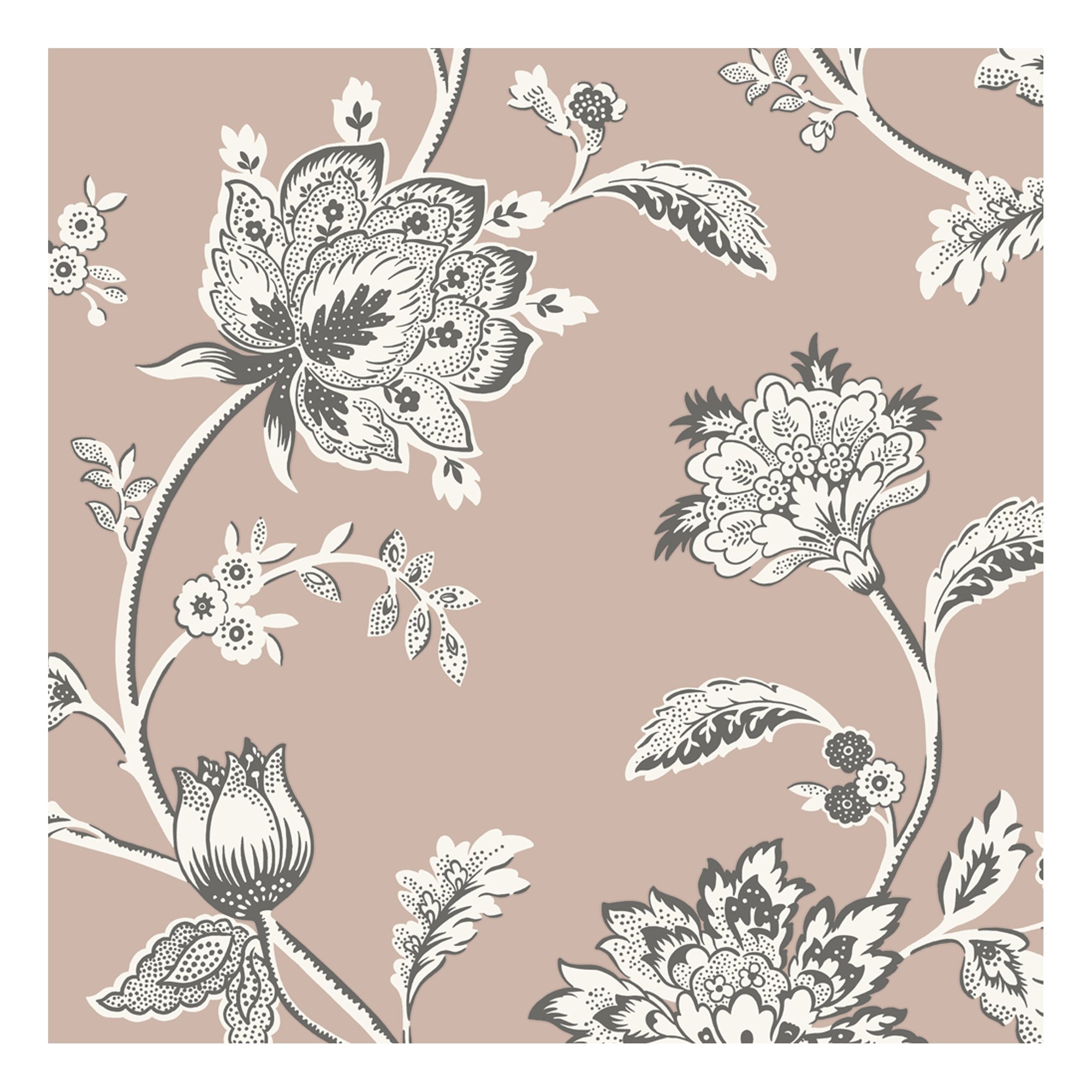 Fine Decor Juliette Floral Textured Wallpaper - Pink
