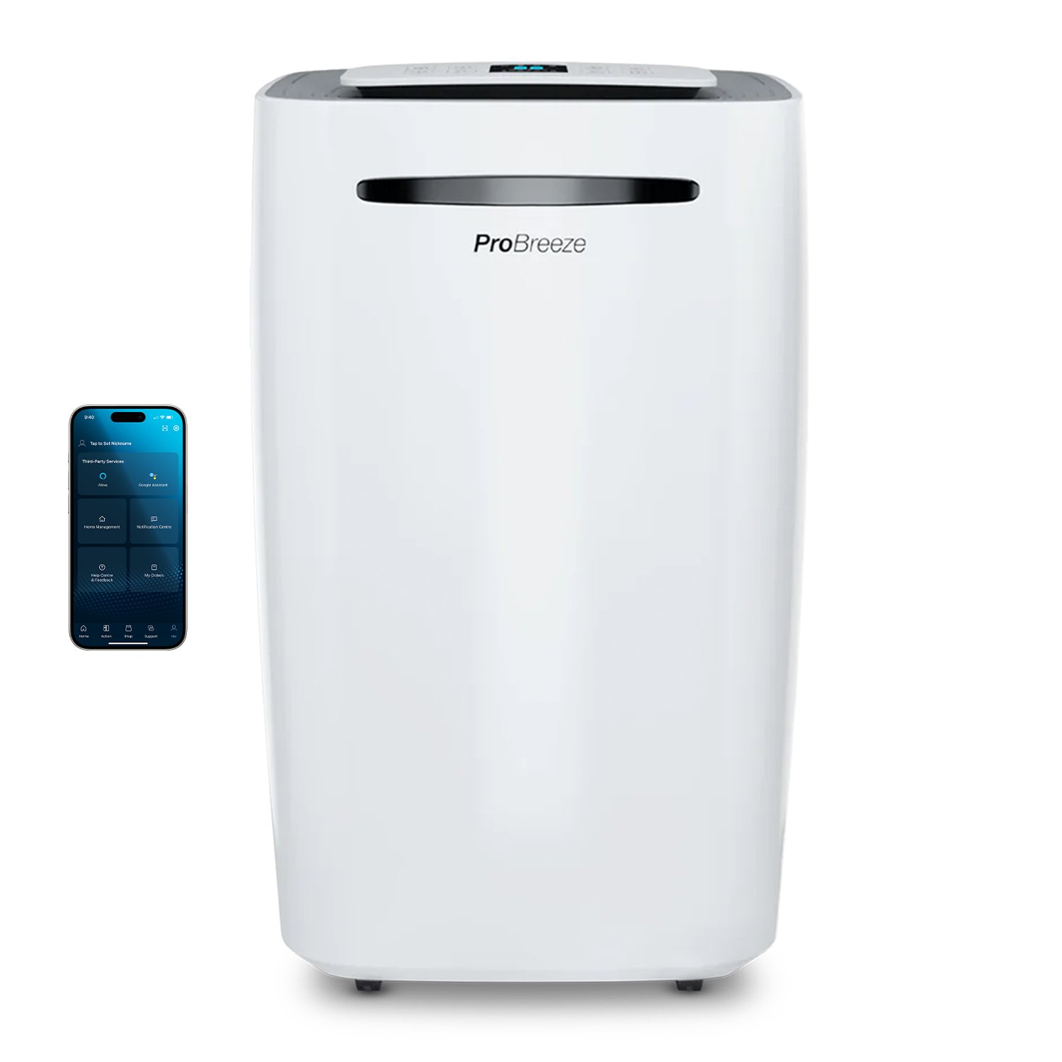 Pro Breeze 20L Compressor Dehumidifier with Wi-Fi - White