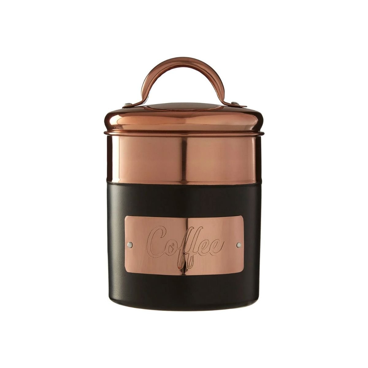 Orsina Prescott Charcoal And Copper Coffee Canister