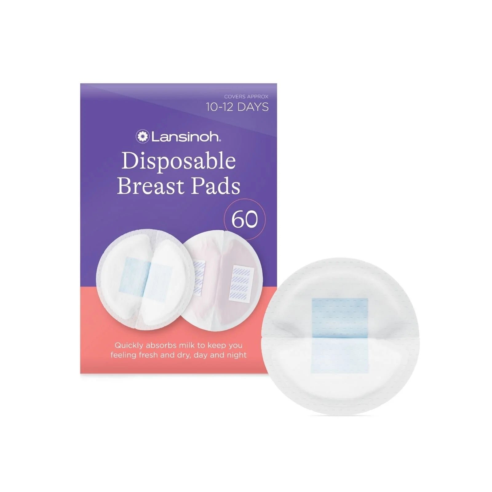 Lansinoh Pack of 60 Ultra Thin Stay Dry Nursing Breast Pads