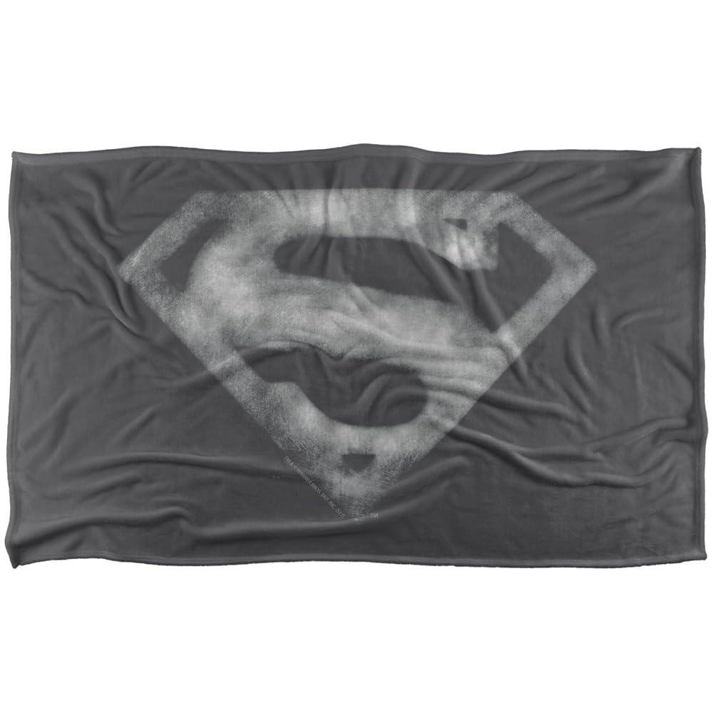 Superman Fleece Distressed Logo Blanket - 147cm x 91cm