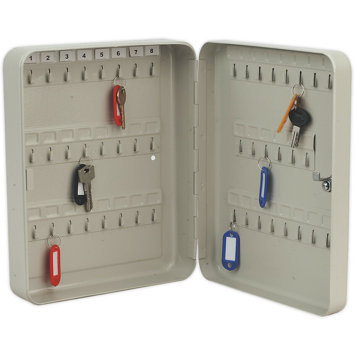 Loops Direct Steel Wall Mounted Locking Key Cabinet - 375 x 550 x 80 mm