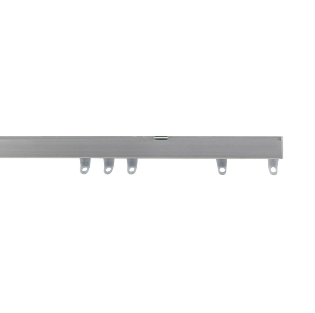 New Edge Blinds Silver Fineline Aluminium Curtain Track - 370cm
