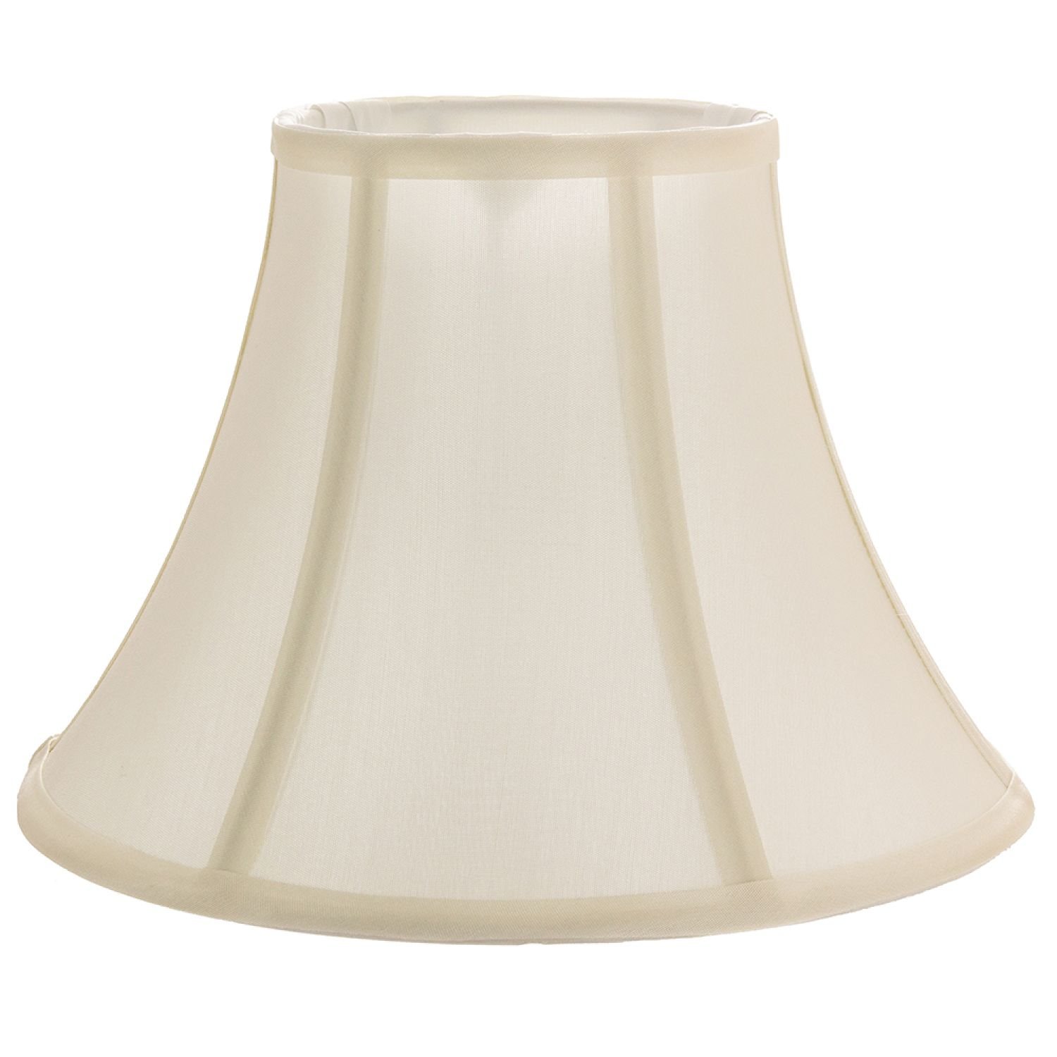 Happy Homewares Empire Shaped in Rich Silky Cream Cotton Fabric Lampshade - 35cm