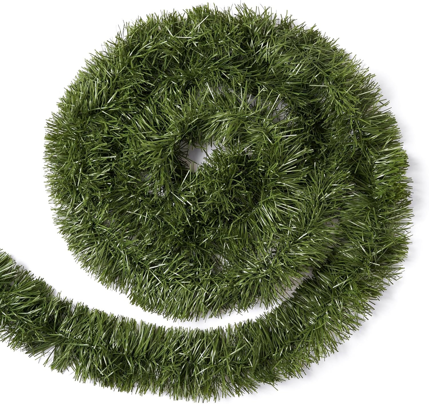 My Christmas Artificial Christmas Garland Vine Tinsel 16m - Green